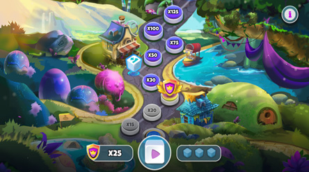 Color Pop Bonus Game Screen