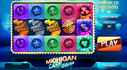 Michigan Cash Drop Game Screen