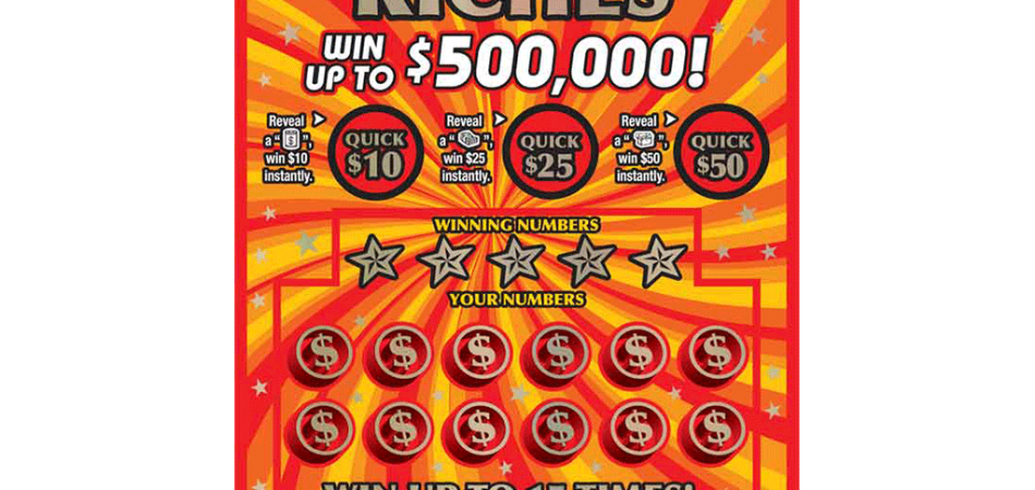 MI lottery Quick Riches game ticket