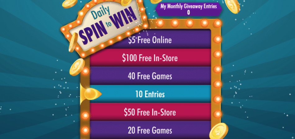 Daily Spin To Win